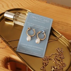 CHARGED Removable Pearl Huggie Earrings